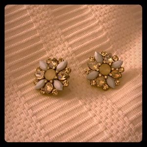 Fashion clear and blue earrings